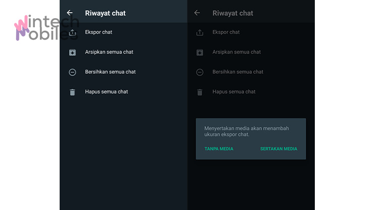Mengetahui Pesan WA Lewat Fitur Ekspor Chat