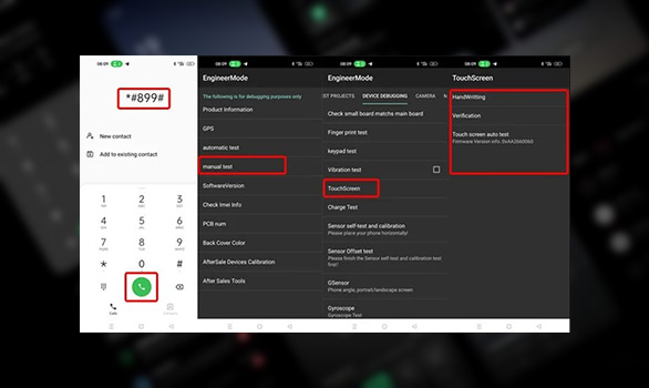 1. Cara Mengecek Touchscreen Hp OPPO dengan Kode Khusus 1