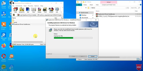 2. Membuka Folder Driver Qualcomm dan install