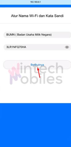 2.5 Atur Nama WiFi Password Baru