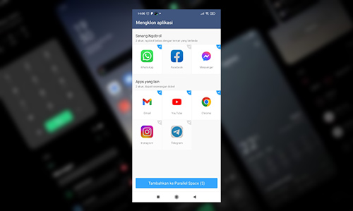 3. Cara Membuat Dua WhatsApp dengan Fitur Aplikasi Parallel Space