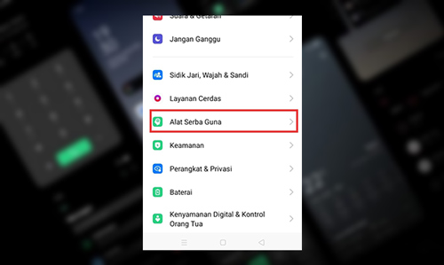 4. Cara Menyalakan Layar Ponsel Oppo A5 dengan Ketukan