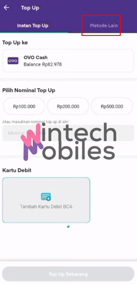 cara top up ovo di mandiri online