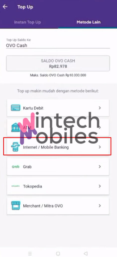 cara top up ovo di mandiri online