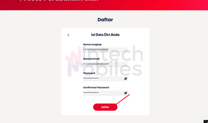 9. Masukkan Data Diri