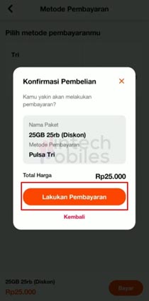 Bagaimana cara memasukan kode voucher tri