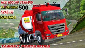 Download Mod Bussid Truck Hino 500 Tangki Pertamina Gandeng