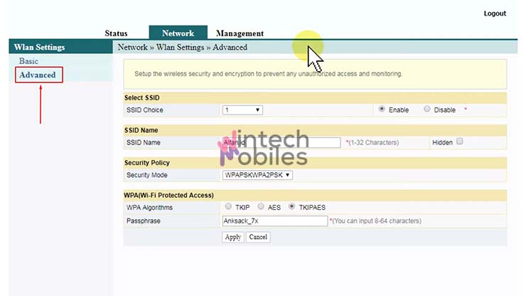 Ketuk Menu Advanced