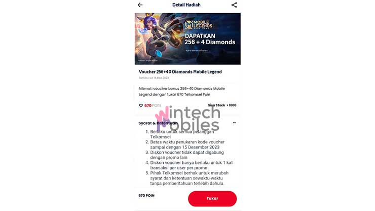 Klik Tukar Untuk Top Up Game di My Telkomsel