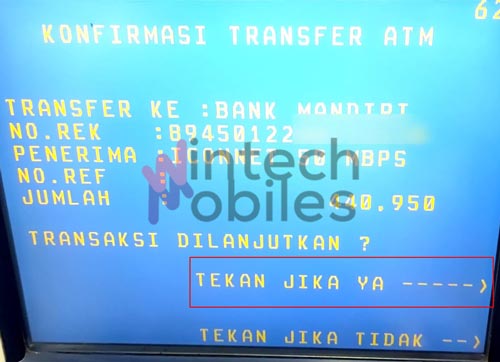 Konfirmasi Pembayaran Iconnet di ATM BNI