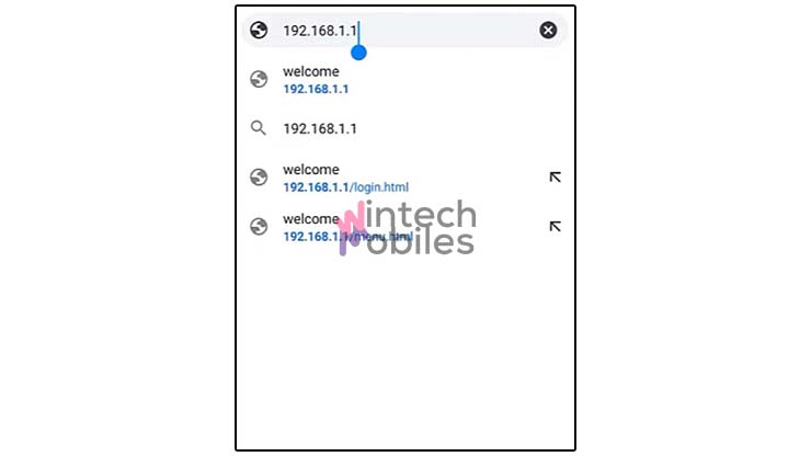 Masukkan IP Modem Wifi Iconnet