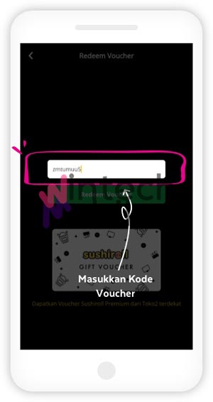 Masukkan kode voucher