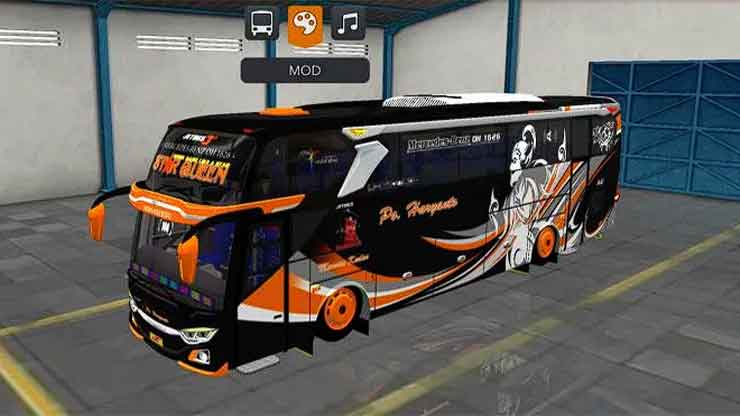 Mod Bussid Full Strobo Jetbus 3 Voyager RK8 PO Haryanto