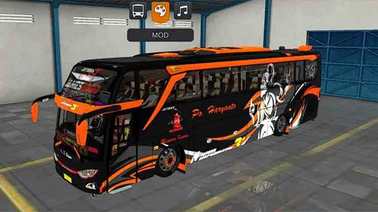 Mod Bussid PO Haryanto JB3 High Double