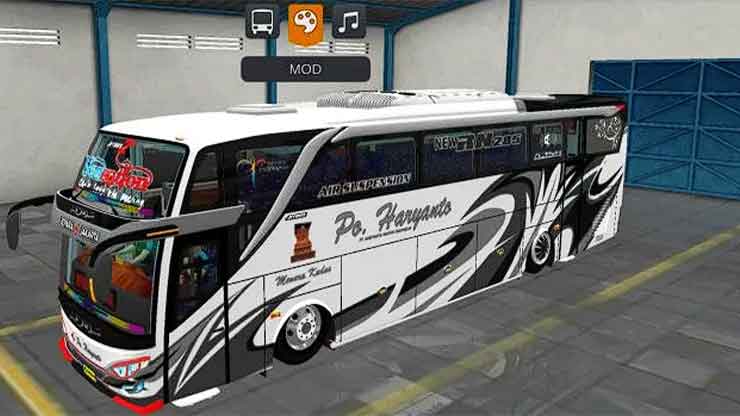 Mod Bussid PO Haryanto Jetbus 2 Super High Decker Hino RK8