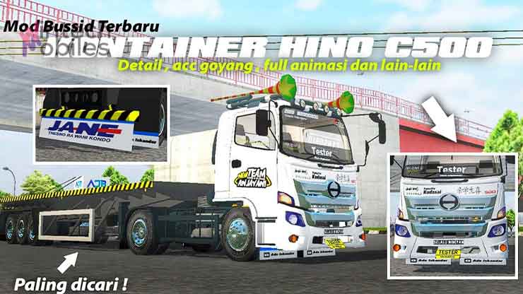 Mod Bussid Truck Hino Trailer Muatan Berat Bisa Dilepas