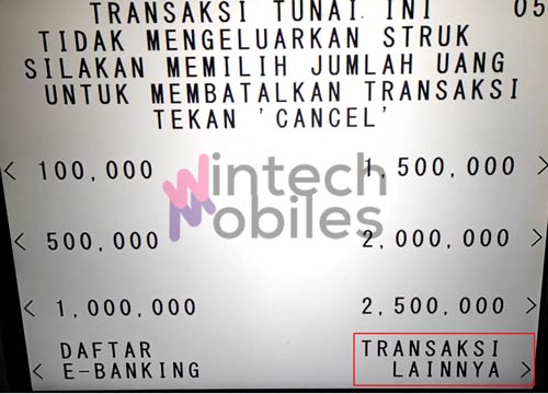 Pilih Transaksi Lainnya