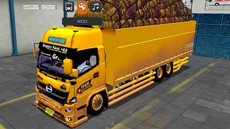 Truck Hino 500 Muatan Gayor Full Strobo