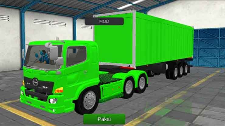 Truck Hino 500 Trailer Budesign Full Anim