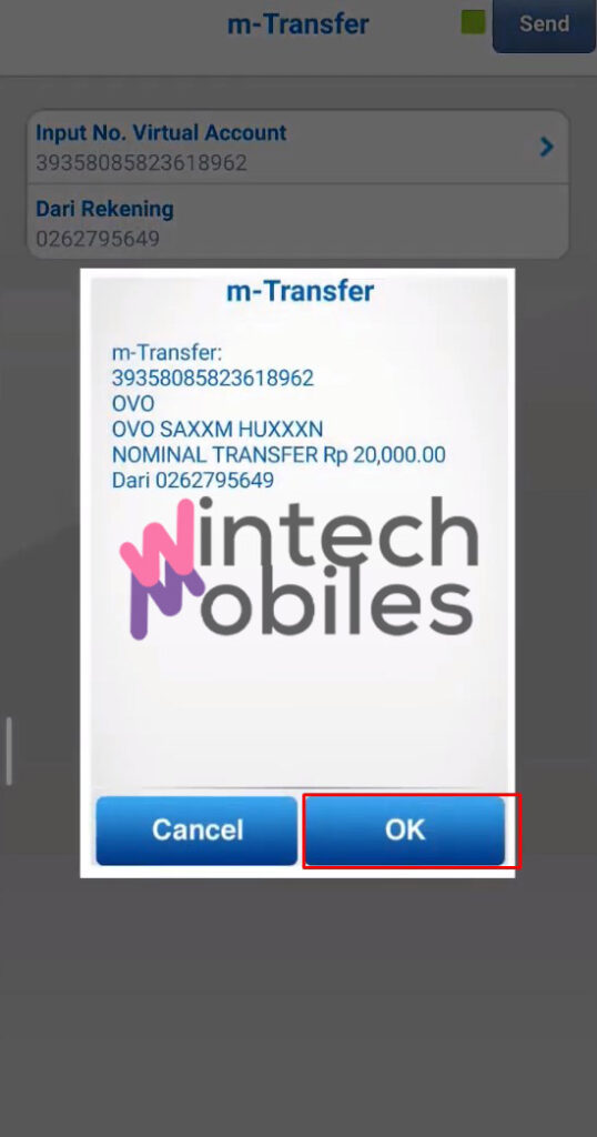 klik ok transfer 1