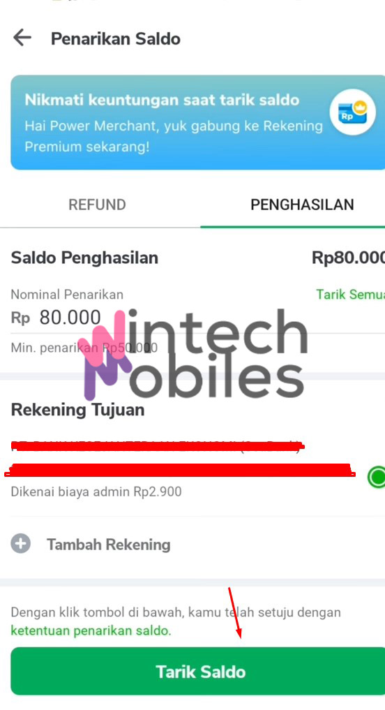 cara memindah saldo tokopedia ke ovo