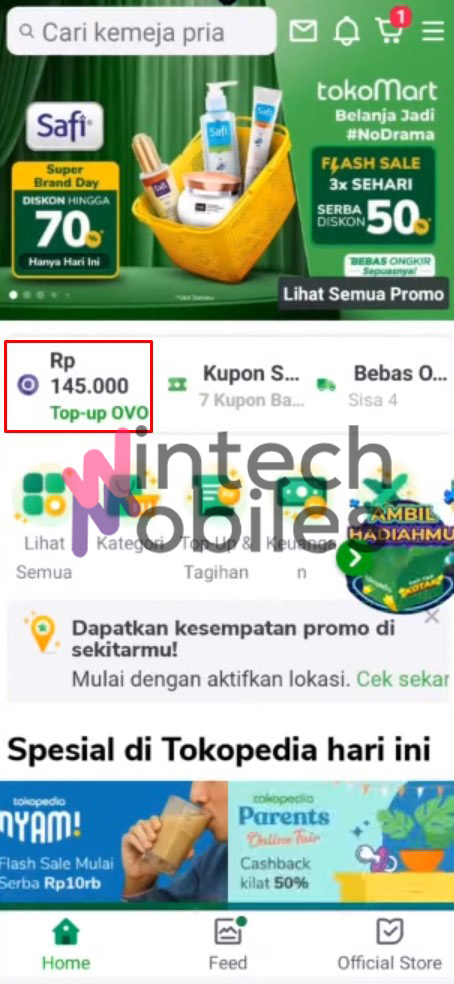 klik top up ovo