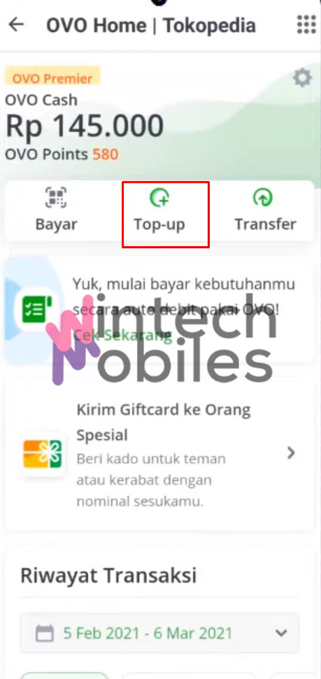 klik top up