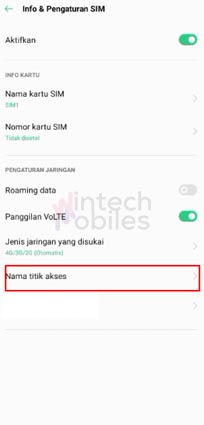 nama titik akses