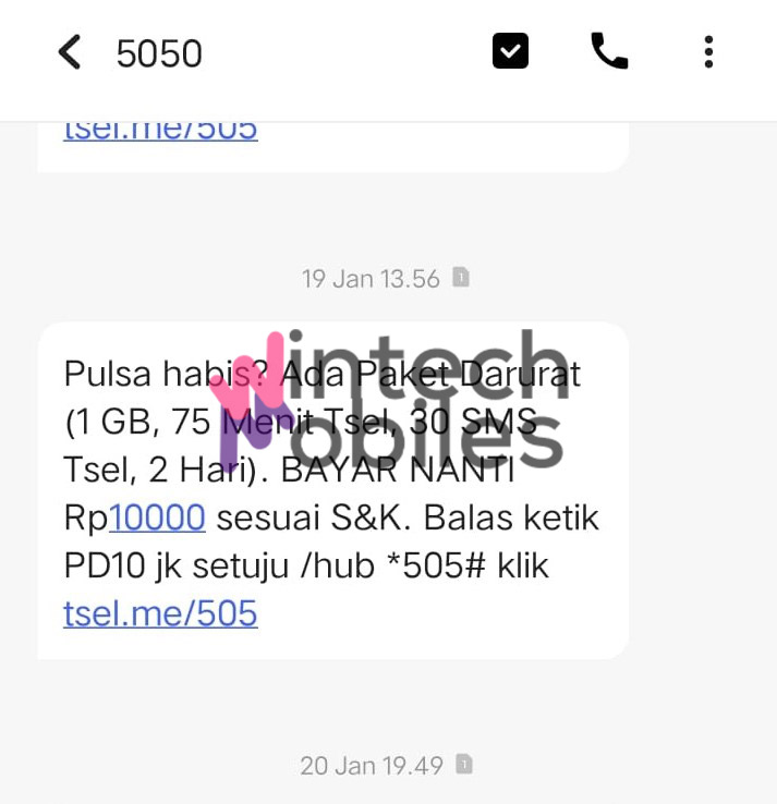 cara beli paket data telkomsel lewat sms banking