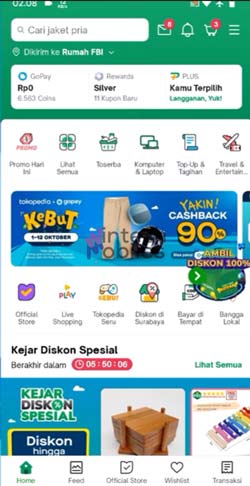 1 Buka Aplikasi Tokopedia