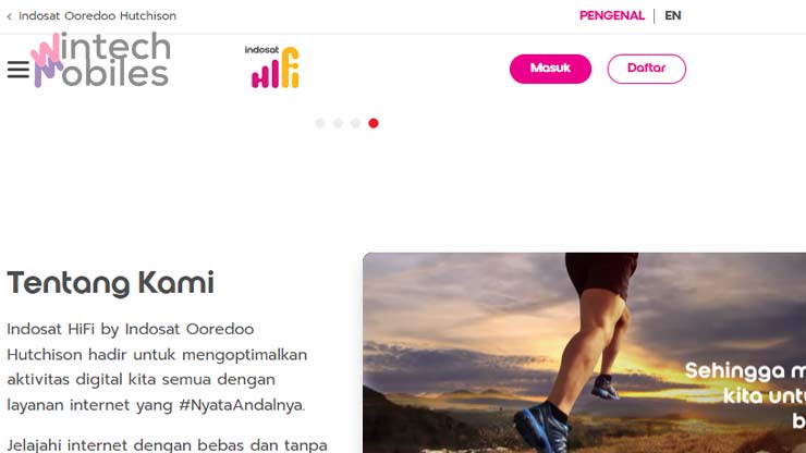 1 Buka Situs Resmi Indosat HiFi