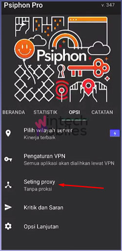 1 Pilih Setting Proxy