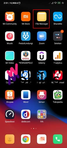 1. Buka Aplikasi File Manager