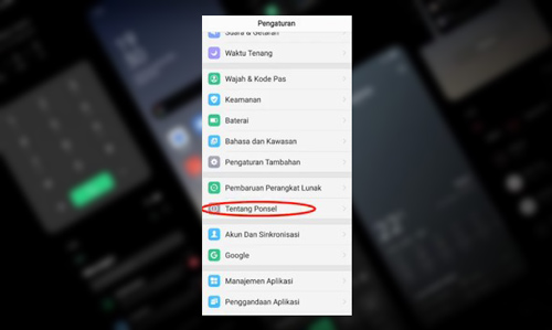 1. Menonaktifkan Sentuhan Titik Putih Melalui Menu Settings