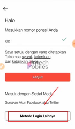 2 Tap Coba Metode Login Lain