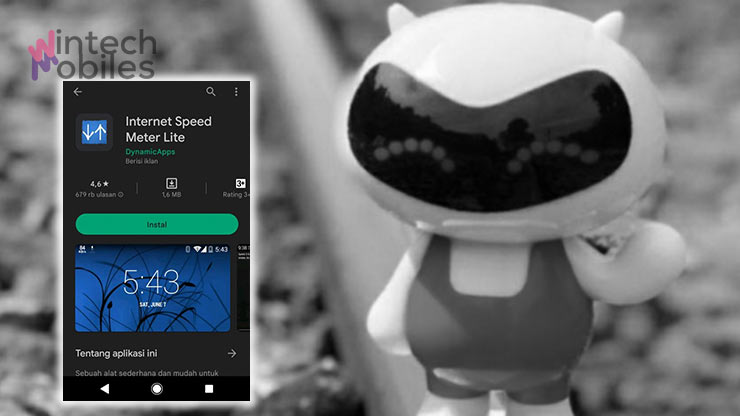 2. Cara Menampilkan Kecepatan Jaringan via Internet Speed Meter Lite