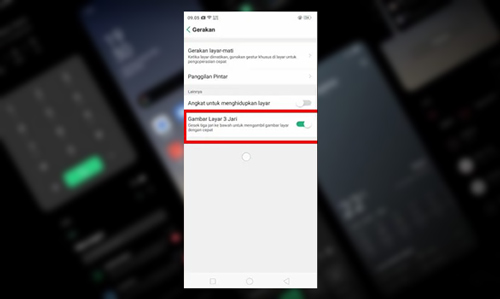 2. Cara Screenshot Hp Oppo A5S Tanpa Menekan Tombol Fisik 1