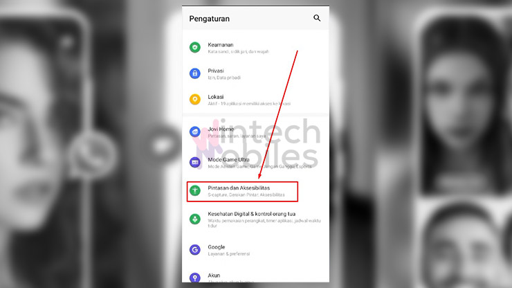 6 Cara Membuat Efek Beauty di Video Call Whatsapp Vivo Y12 11 2. Masuk Menu Pintasan dan Aksesibilitas