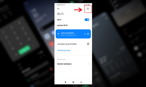 3. Cara Scan Barcode Wifi dengan Melalui Pengaturan