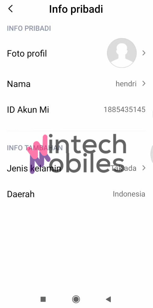 id akun mi