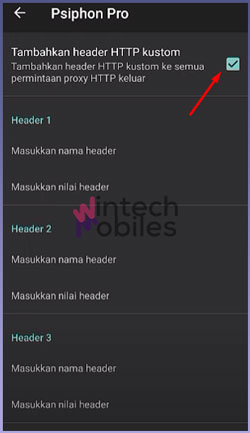 4 Aktifkan Tambahkan Header HTTP Kustom