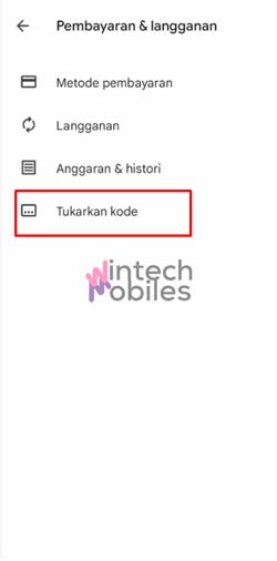 4 Tap Tukarkan Kode