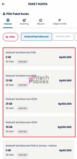 4 Tentukan Nominal Transfer Kuota