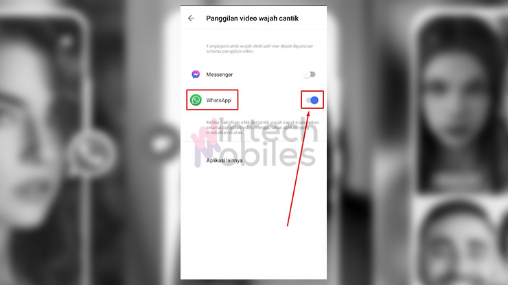4. Aktifkan Efek Beauty untuk Aplikasi Whatsapp