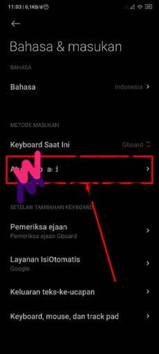 4. Klik Atur Keyboard