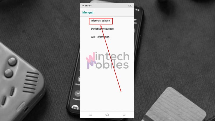 4. Masuk Menu Informasi Telepon