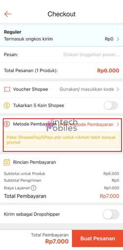 5 Pilih Metode Pembayaran