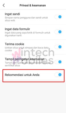 5. Menghilangkan Iklan Melalui Aplikasi Browser Bawaan