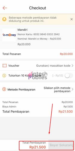 9 Klik Bayar Sekarang