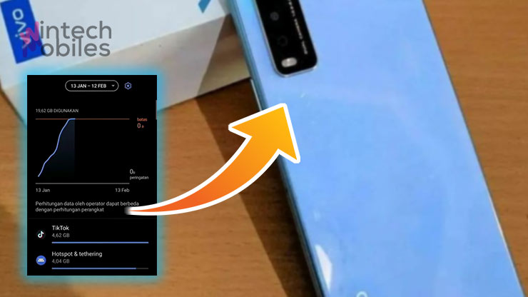 CARA MENAMPILKAN PENGGUNAAN DATA DI HP VIVO Y12S